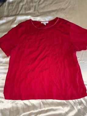 JM Collection Fuchsia Short Sleeve Knit Top